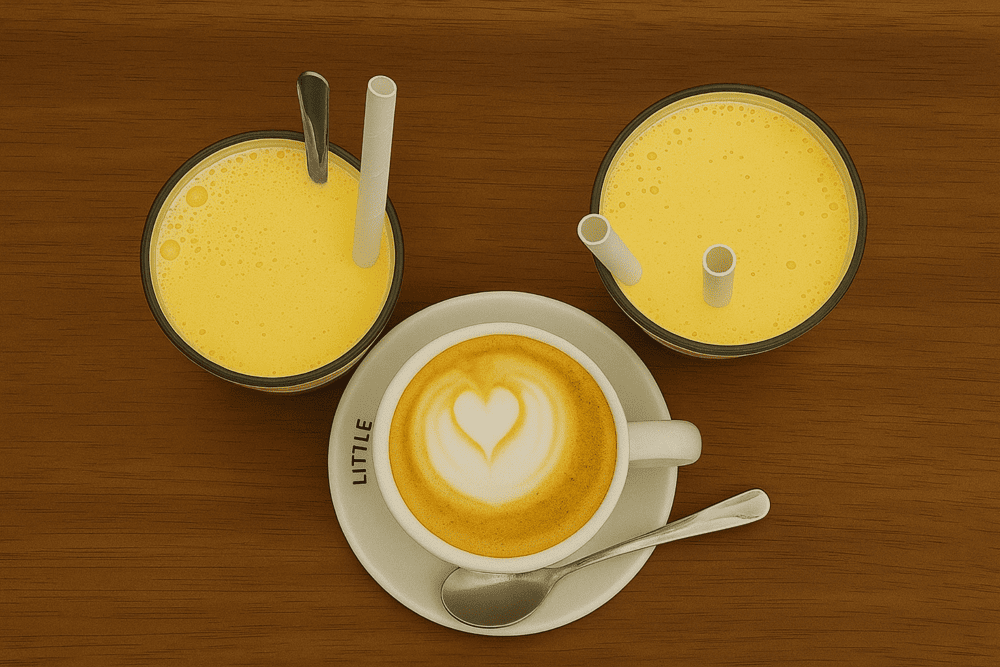 The egg coffee, with its thick, creamy top and rich flavor, is the soul of this café
